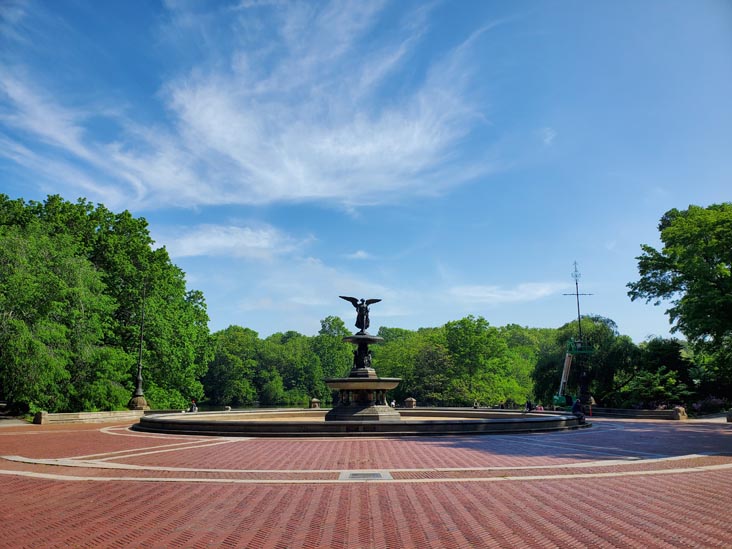 Bethesda Fountain, Central Park, Manhattan, May 27, 2020, 9:25 a.m.