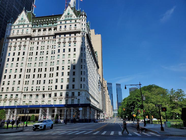 Looking West Down 59th Street From Fifth Avenue, Grand Army Plaza, Midtown Manhattan, May 27, 2020, 9:40 a.m.