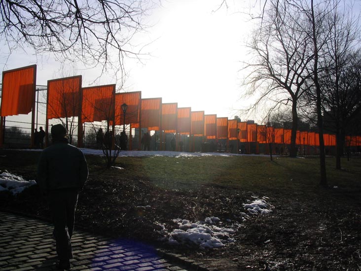 North Meadow, Christo and Jeanne-Claude's Gates Project: Final Day, Central Park, Manhattan, February 27, 2005