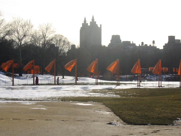 North Meadow, Christo and Jeanne-Claude's Gates Project: Final Day, Central Park, Manhattan, February 27, 2005