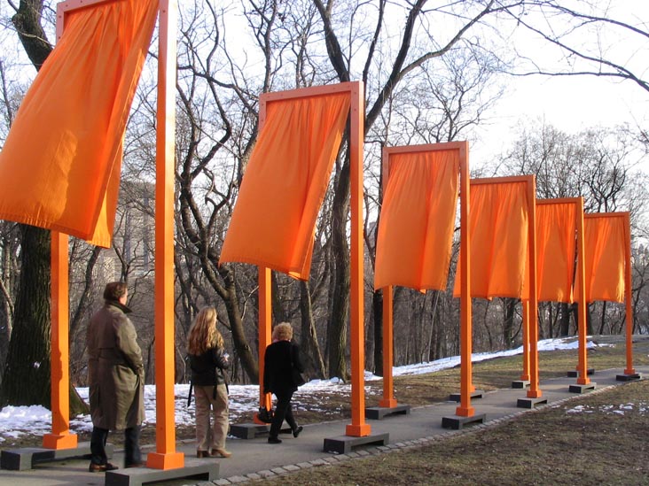 Great Hill, Christo and Jeanne-Claude's Gates Project: Final Day, Central Park, Manhattan, February 27, 2005