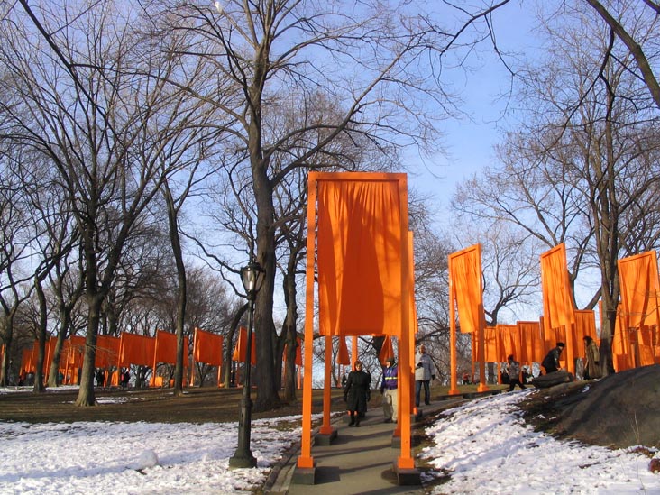 Christo and Jeanne-Claude's Gates Project: Final Day, Central Park, Manhattan, February 27, 2005