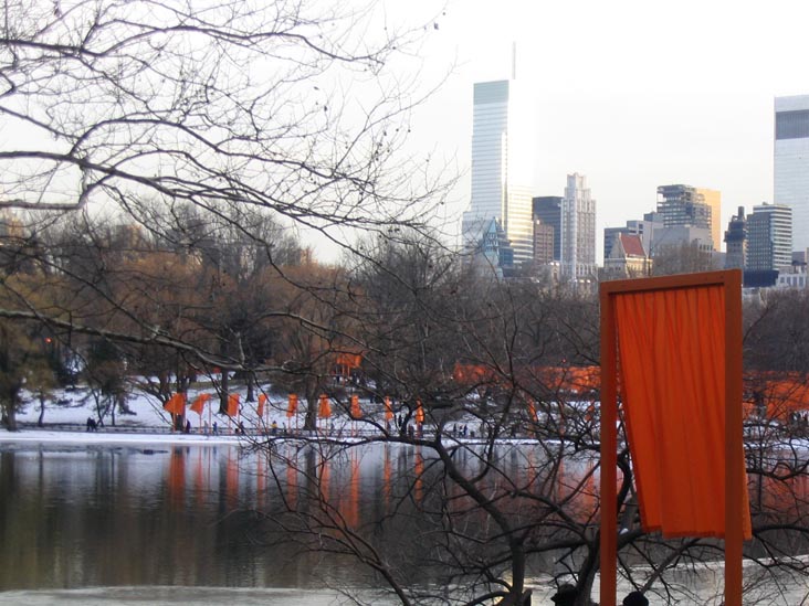 The Lake, Christo and Jeanne-Claude's Gates Project: Final Day, Central Park, Manhattan, February 27, 2005