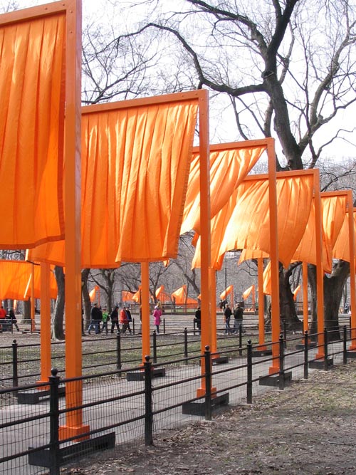 Near the Mall, Christo and Jeanne-Claude's Gates Project: Opening Day, February 12, 2005