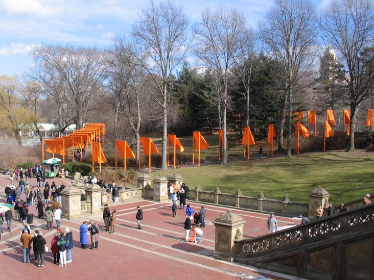 Bethesda Terrace, Christo and Jeanne-Claude's Gates Project: Opening Day, February 12, 2005