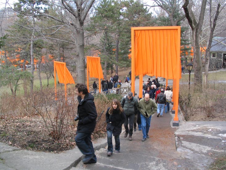 Near Belvedere Castle, Christo and Jeanne-Claude's Gates Project: Opening Day, February 12, 2005