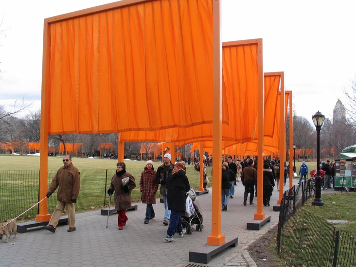 Near the Great Lawn, Christo and Jeanne-Claude's Gates Project: Opening Day, February 12, 2005