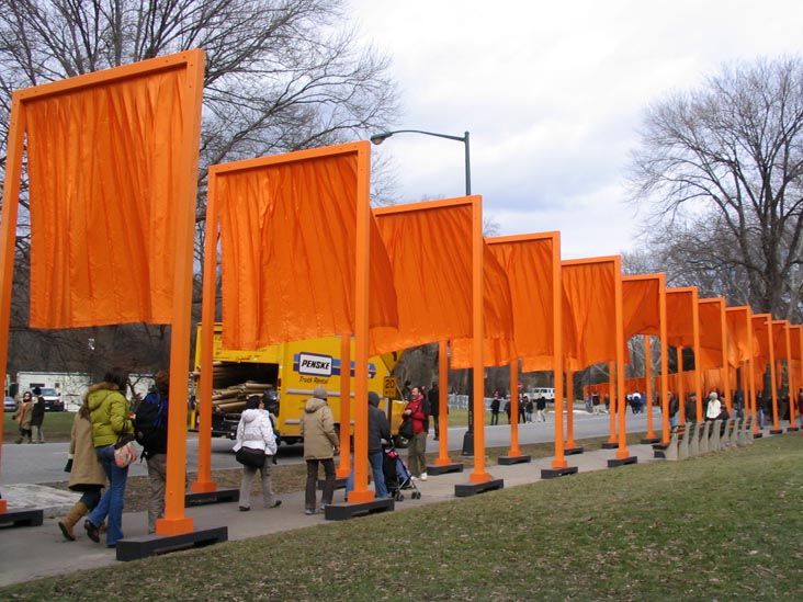 East Drive, Christo and Jeanne-Claude's Gates Project: Opening Day, February 12, 2005