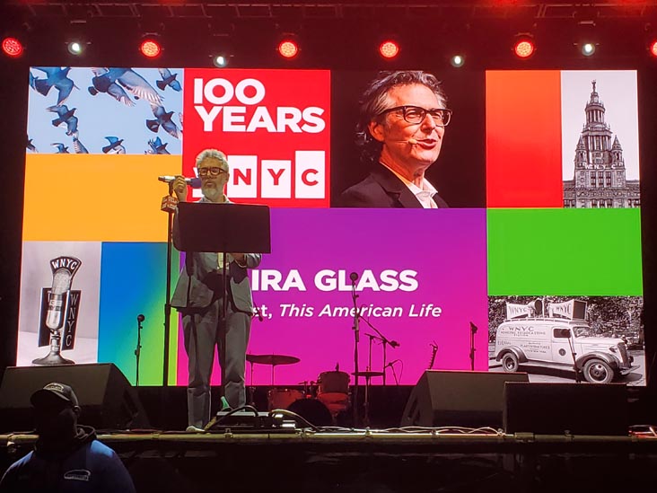 Ira Glass, WNYC and Friends Centennial Celebration, SummerStage, Rumsey Playfield, Central Park, Manhattan, September 9, 2024