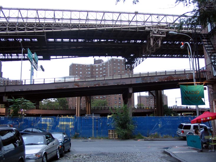 Brooklyn Bridge Approach From Front Street, South Street Seaport Historic District, Lower Manhattan