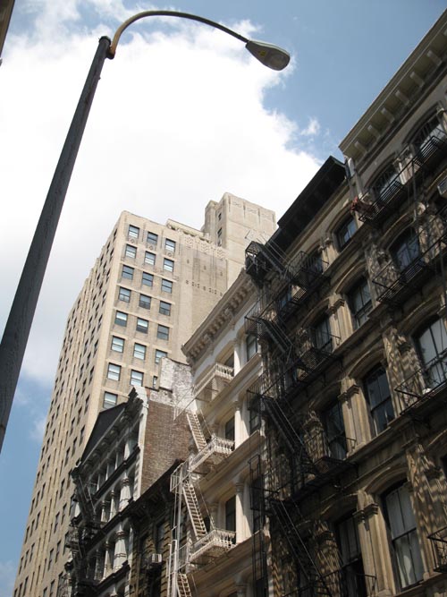 North Side of Franklin Street Between Franklin Place and Church Street, Tribeca, Lower Manhattan, August 8, 2011