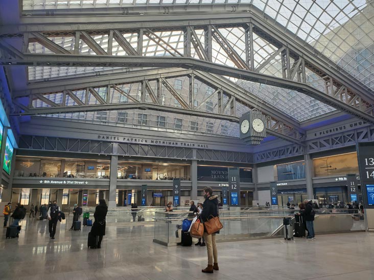 Moynihan Train Hall, Penn Station, Midtown Manhattan, February 17, 2021