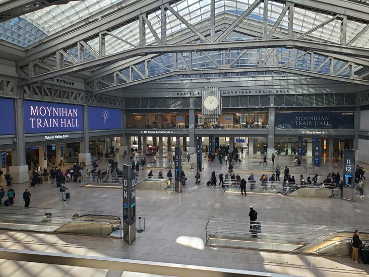 Moynihan Train Hall, Penn Station, Midtown Manhattan, February 6, 2022