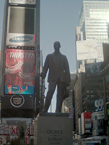 George "Give My Regards to Broadway" Cohan Statue, Times Square