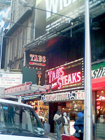 Tad's Steaks, Times Square