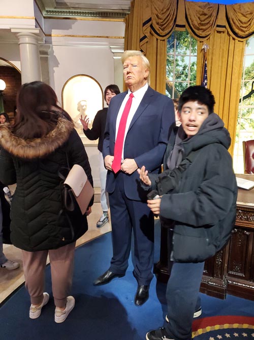 Donald Trump, Madame Tussauds New York, Times Square, Midtown Manhattan, February 5, 2025