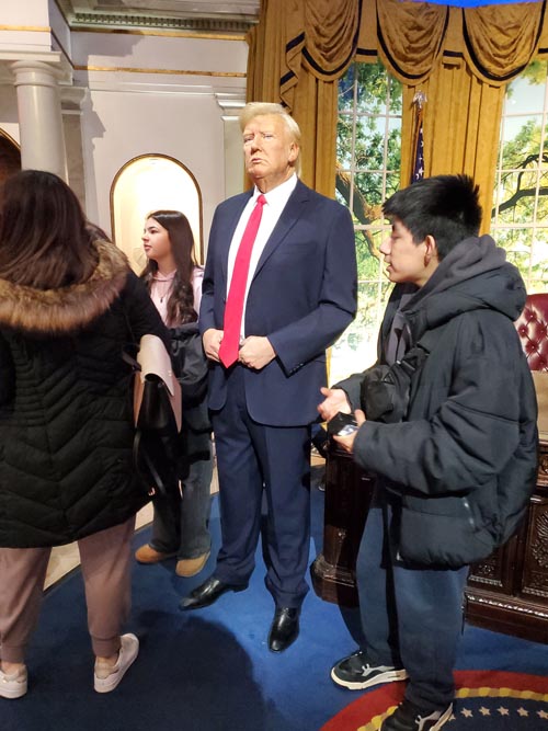 Donald Trump, Madame Tussauds New York, Times Square, Midtown Manhattan, February 5, 2025