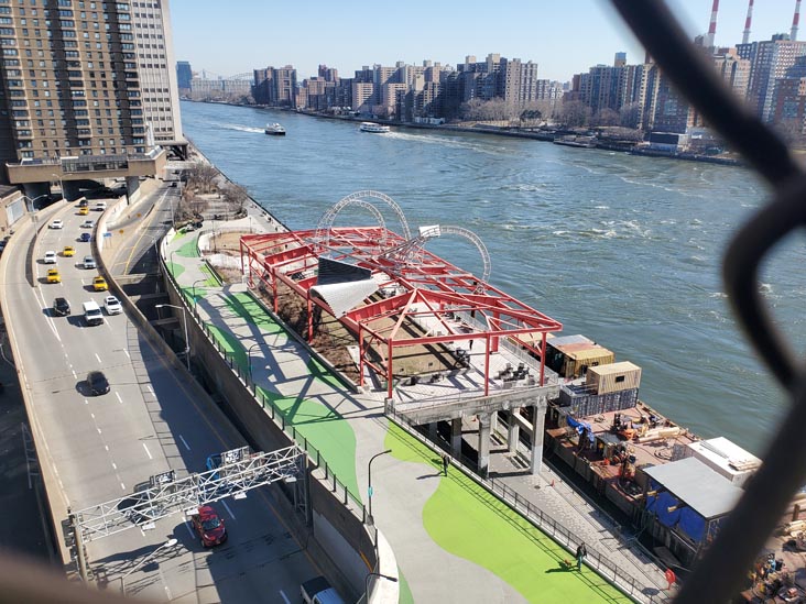 East River Roundabout From Queensboro Bridge, Upper East Side, Manhattan, March 11, 2025