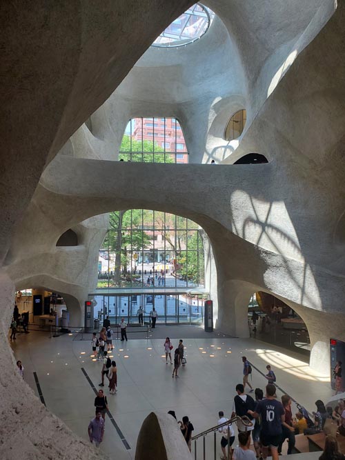 Griffin Exploration Atrium, Richard Gilder Center for Science, Education, and Innovation, American Museum of Natural History, Upper West Side, Manhattan, July 26, 2023