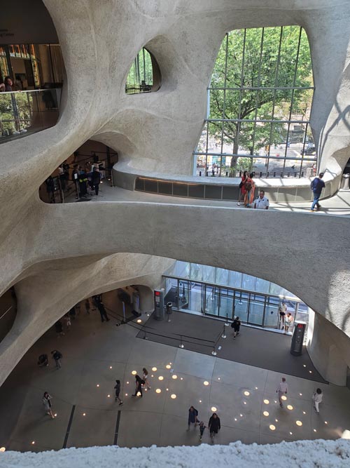 Griffin Exploration Atrium, Richard Gilder Center for Science, Education, and Innovation, American Museum of Natural History, Upper West Side, Manhattan, July 26, 2023