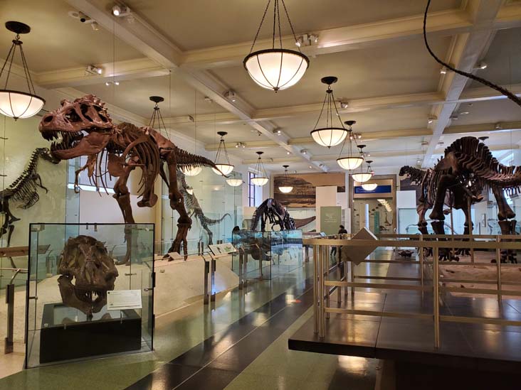 Hall of Saurischian Dinosaurs, American Museum of Natural History, Upper West Side, Manhattan, September 17, 2020