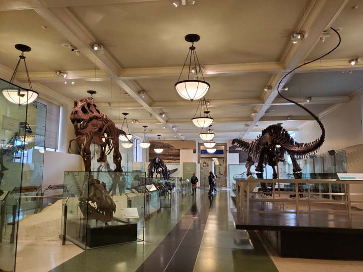 Hall of Saurischian Dinosaurs, American Museum of Natural History, Upper West Side, Manhattan, September 17, 2020