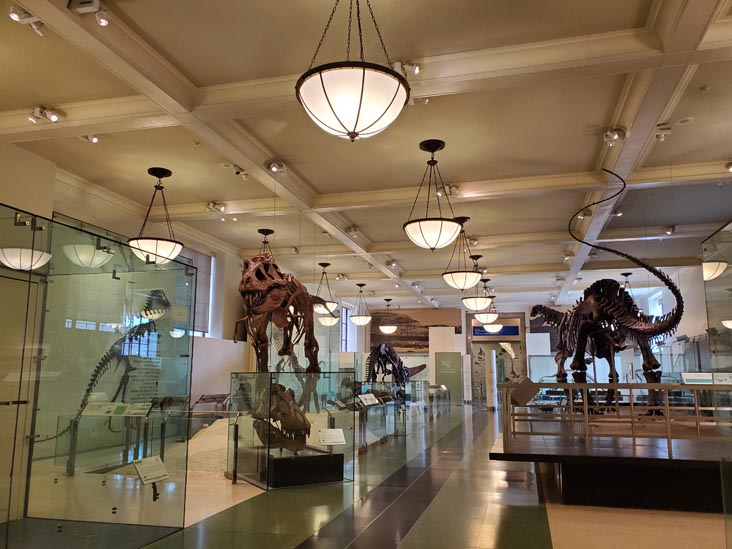 Hall of Saurischian Dinosaurs, American Museum of Natural History, Upper West Side, Manhattan, September 17, 2020