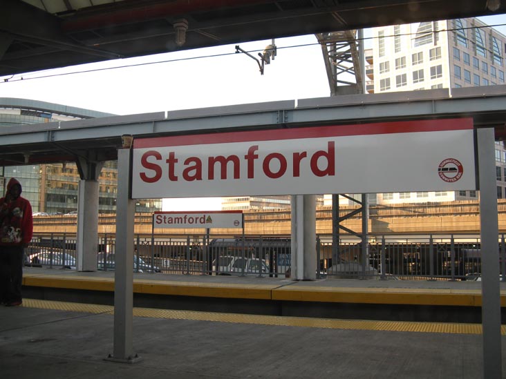 Stamford Station From Amtrak Northeast Regional Train No. 135, October 19, 2008