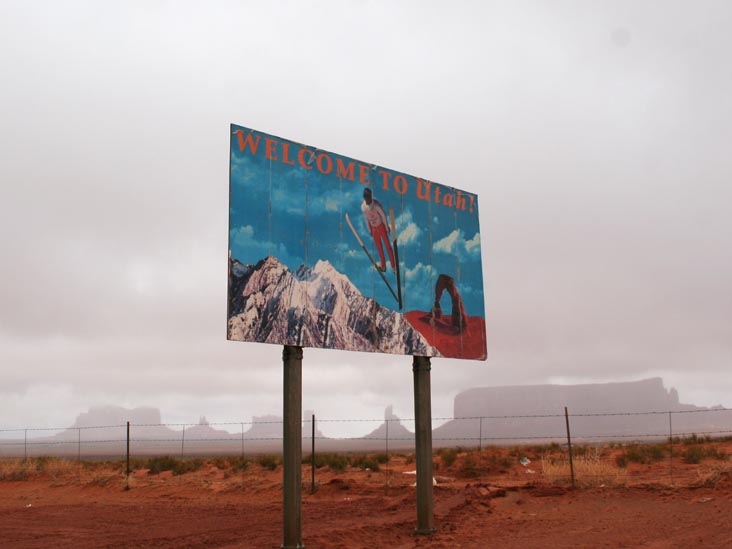 Utah-Arizona Border, US 163, Monument Valley, Navajo Nation, Arizona