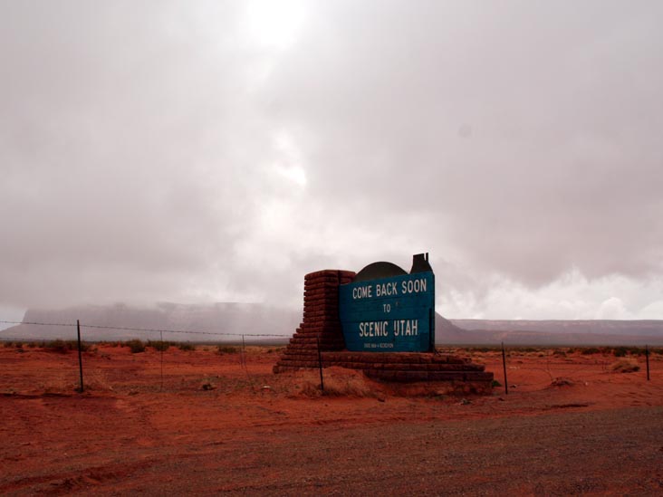 Utah-Arizona Border, US 163, Monument Valley, Navajo Nation, Arizona