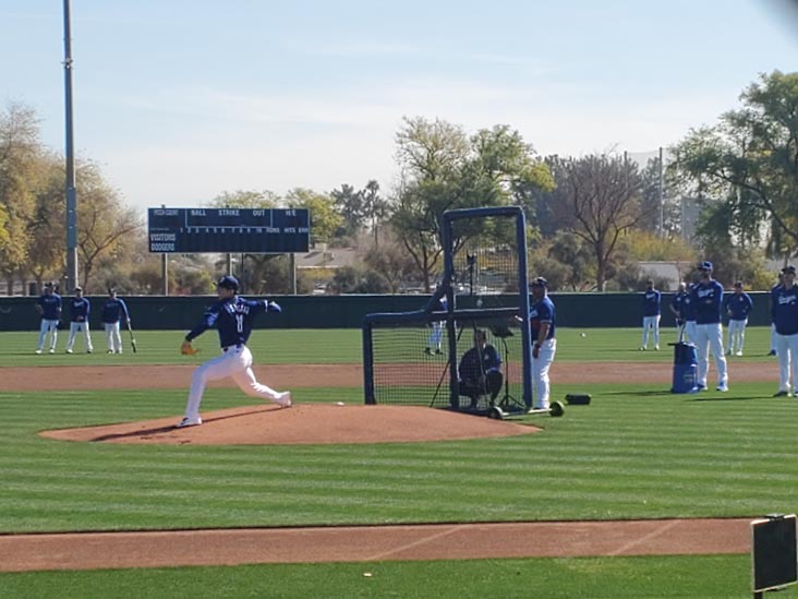 Roki Sasaki, Dodgers Training, Camelback Ranch, Glendale, Arizona, February 19, 2025