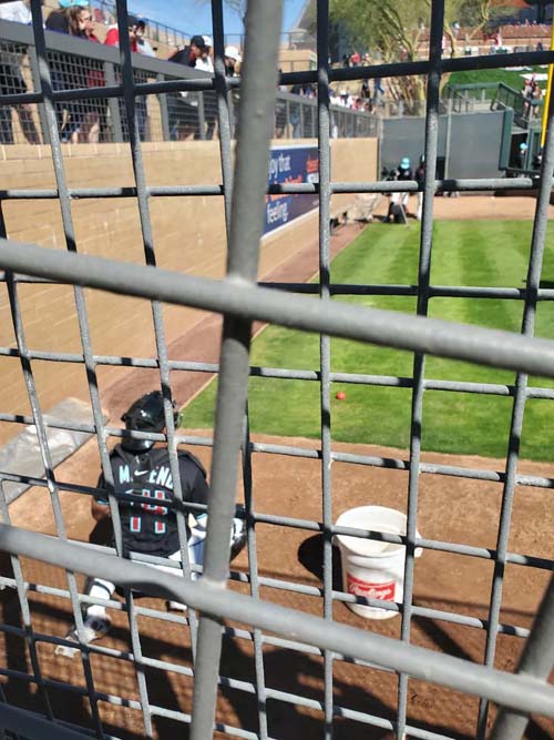 Gabriel Moreno Warmup, Salt River Fields at Talking Stick, Scottsdale, Arizona, February 21, 2025