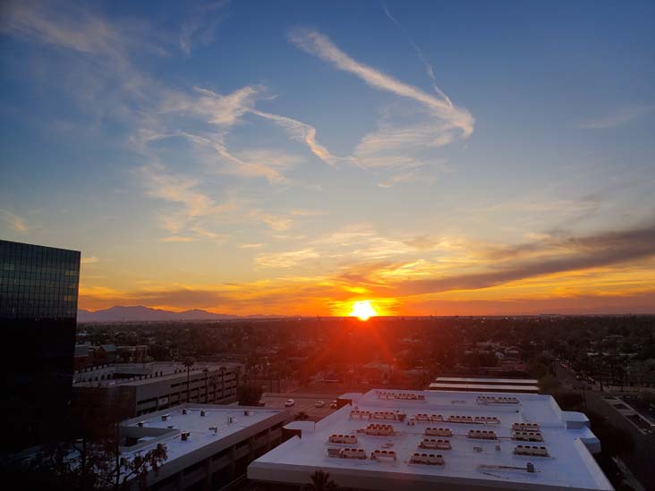 Sunset, Phoenix, Arizona, February 16, 2024, 6:11 p.m.