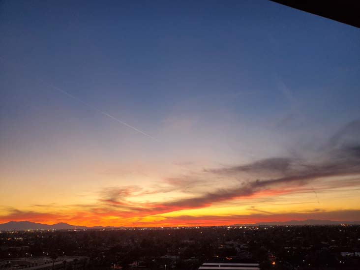 Sunset, Phoenix, Arizona, February 16, 2024, 6:31 p.m.
