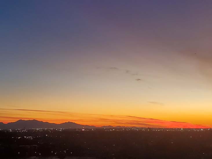 Sunset, Phoenix, Arizona, February 18, 2024, 6:36 p.m.
