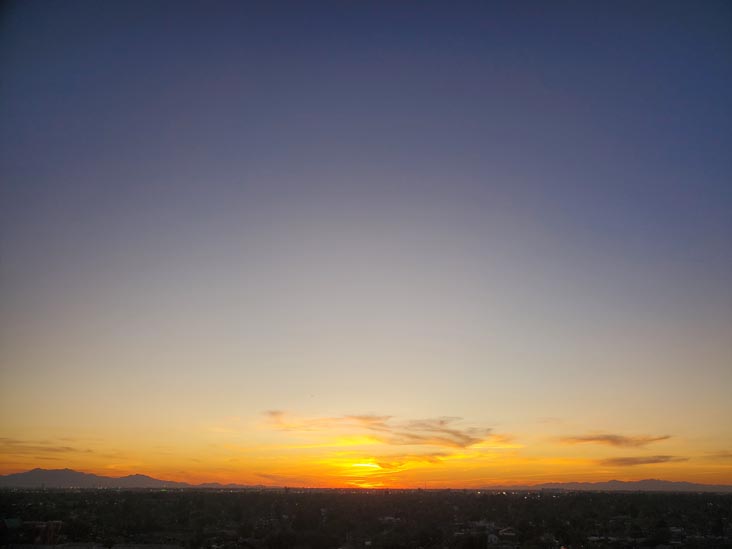 Sunset, Phoenix, Arizona, February 18, 2025, 6:22 p.m.