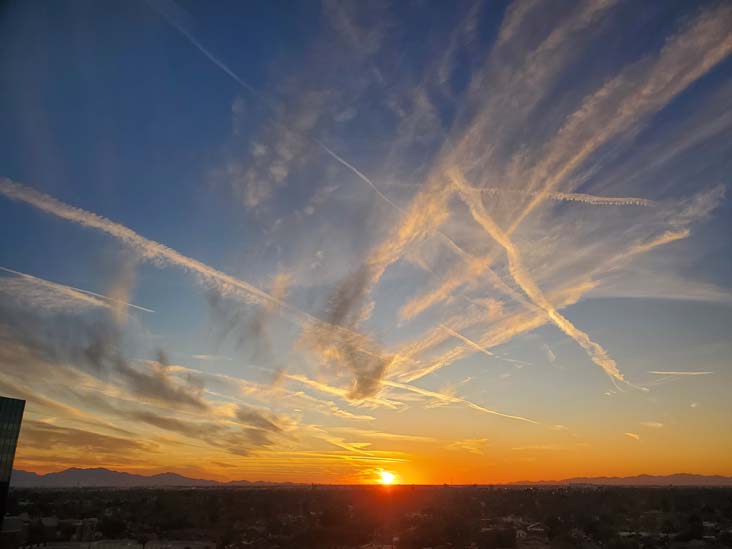 Sunset, Phoenix, Arizona, February 20, 2025, 6:14 p.m.