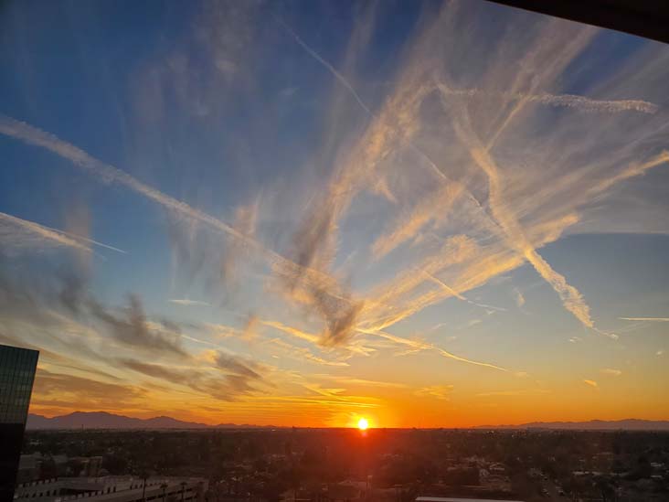 Sunset, Phoenix, Arizona, February 20, 2025, 6:16 p.m.