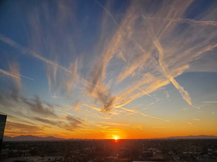 Sunset, Phoenix, Arizona, February 20, 2025, 6:17 p.m.