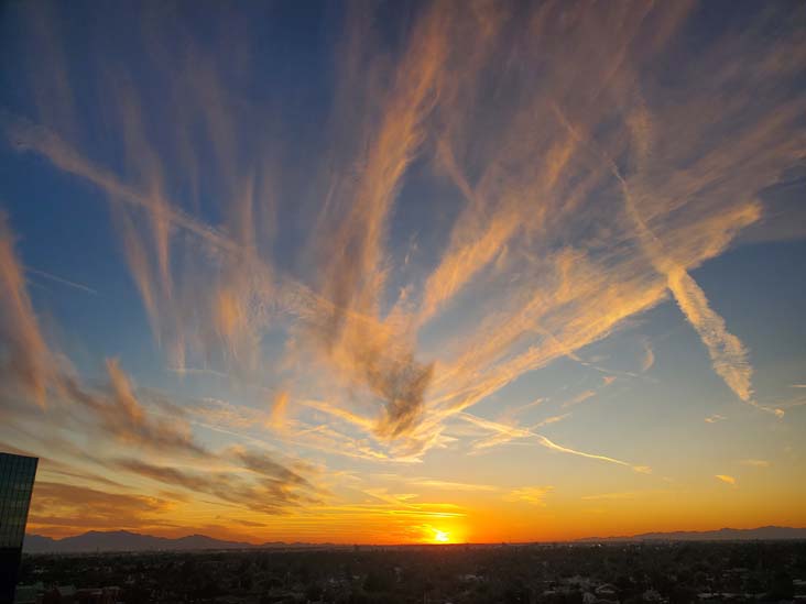 Sunset, Phoenix, Arizona, February 20, 2025, 6:19 p.m.