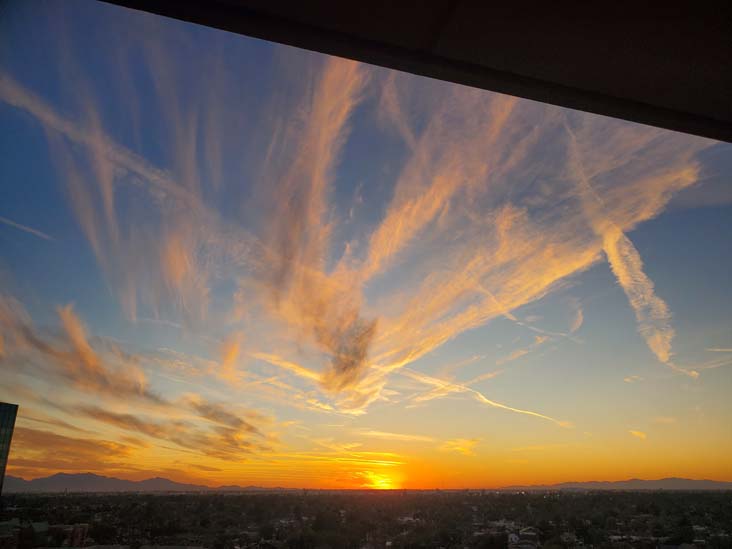 Sunset, Phoenix, Arizona, February 20, 2025, 6:19 p.m.