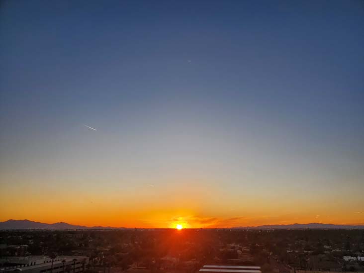 Sunset, Phoenix, Arizona, February 23, 2024, 6:17 p.m.