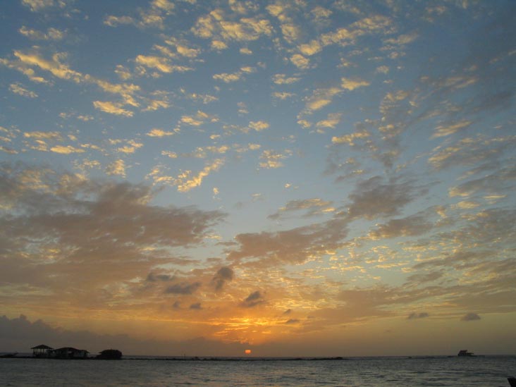 Sunset From Coral Reef Beach, Savaneta, Aruba, February 9, 2008, 6:41 p.m.