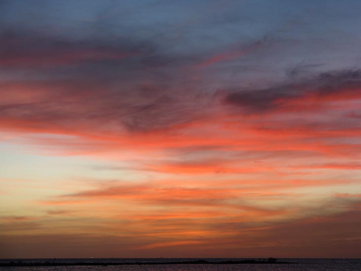 Sunset From Coral Reef Beach, Savaneta, Aruba, February 16, 2009, 7:00 p.m.