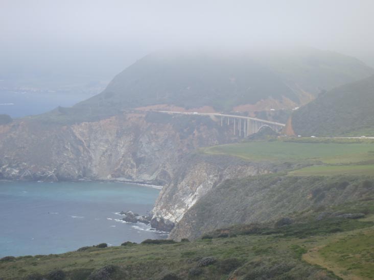 Bixby Creek Bridge From Hurricane Point, Highway 1 Between Carmel and Big Sur, California, May 15, 2012