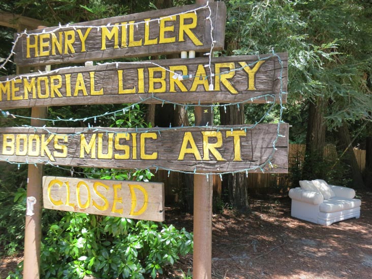 Henry Miller Memorial Library, 48603 Highway 1, Big Sur, California, May 15, 2012