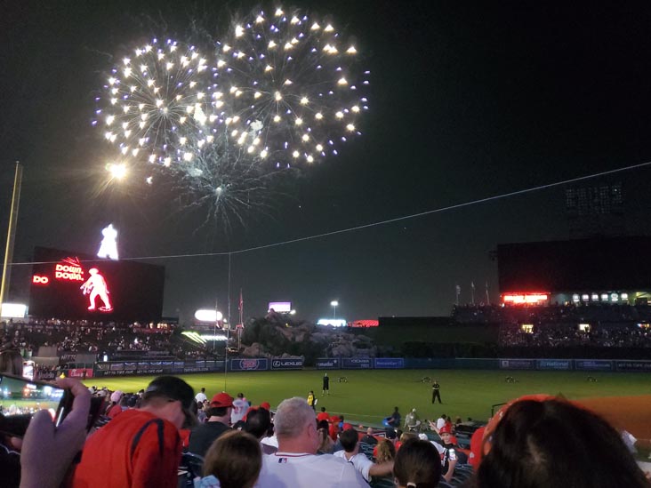 Saturday Fireworks, Angel Stadium, Anaheim, California, August 3, 2024