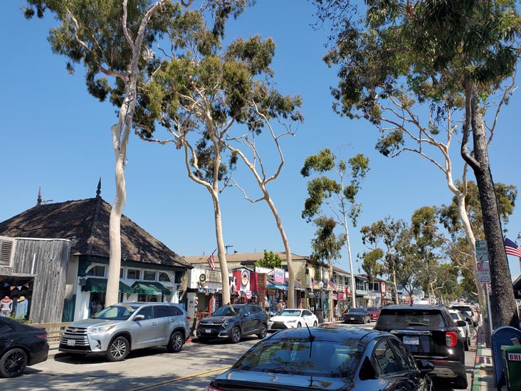 Marine Avenue Between Park Avenue and Balboa Avenue, Balboa Island, Newport Beach, California, July 31, 2024