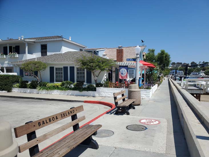 Balboa Avenue at Grand Canal, Balboa Island, Newport Beach, California, July 31, 2024