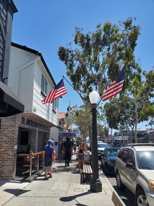 Marine Avenue Between North Bay Front and Balboa Avenue, Balboa Island, Newport Beach, California, August 3, 2024